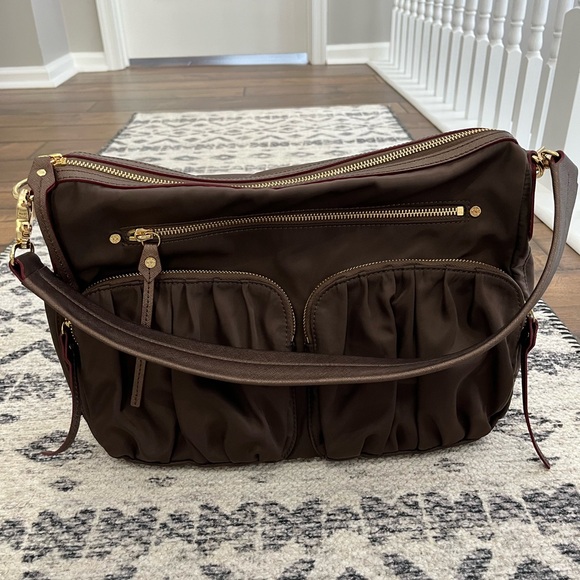 MZ Wallace Hayley Shoulder Bag Brown